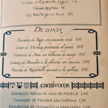 Casa Delapio nuestra carta